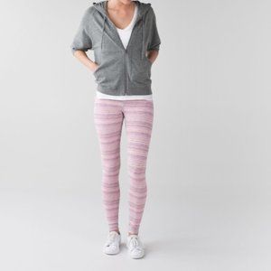 Pink Striped Lululemon Wunder Under Pant III